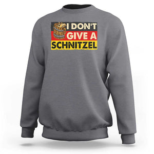 Oktoberfest Sweatshirt I Don't Give A Schnitzel German Beer TS09 Charcoal Print Your Wear