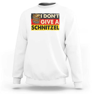 Oktoberfest Sweatshirt I Don't Give A Schnitzel German Beer TS09 White Print Your Wear