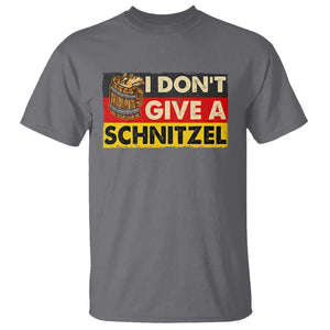 Oktoberfest T Shirt I Don't Give A Schnitzel German Beer TS09 Charcoal Print Your Wear