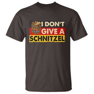 Oktoberfest T Shirt I Don't Give A Schnitzel German Beer TS09 Dark Chocolate Print Your Wear