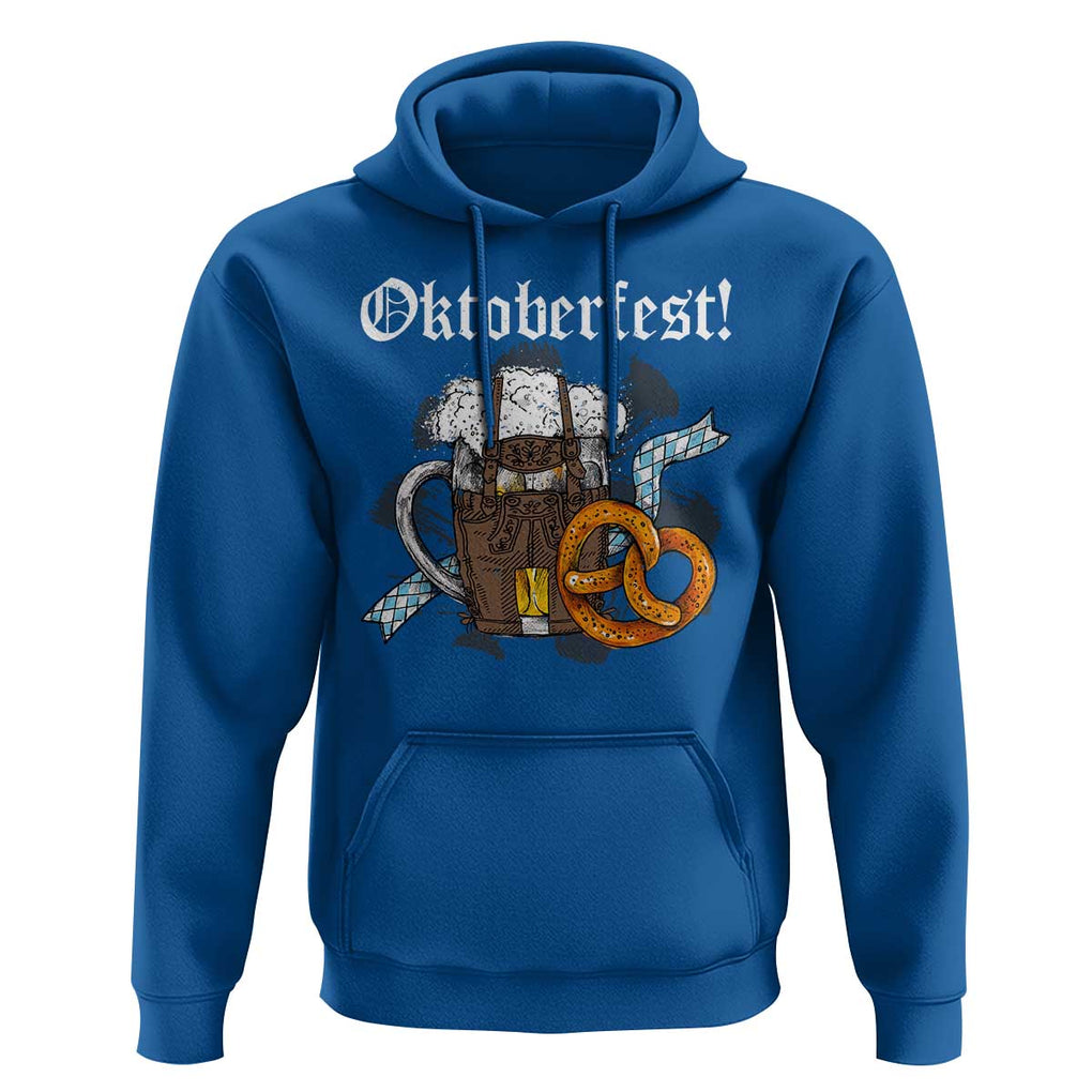 Oktoberfest Hoodie Bavaria German Beer Pretzel TS09 Royal Blue Print Your Wear