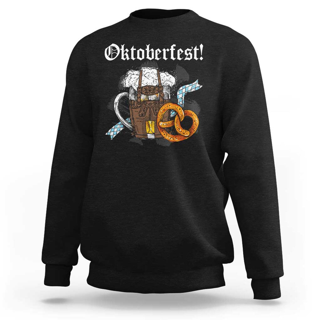 Oktoberfest Sweatshirt Bavaria German Beer Pretzel TS09 Black Print Your Wear