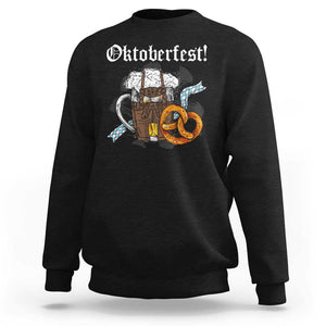 Oktoberfest Sweatshirt Bavaria German Beer Pretzel TS09 Black Print Your Wear