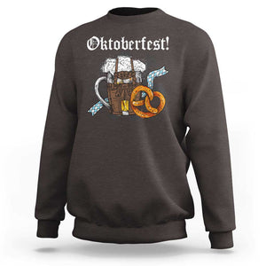 Oktoberfest Sweatshirt Bavaria German Beer Pretzel TS09 Dark Chocolate Print Your Wear