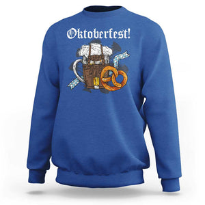 Oktoberfest Sweatshirt Bavaria German Beer Pretzel TS09 Royal Blue Print Your Wear