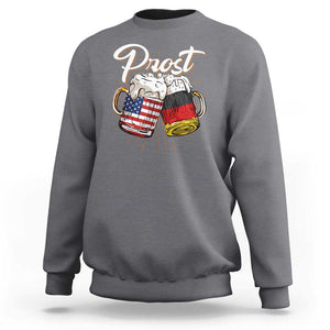 Oktoberfest Prost Beer German American Sweatshirt TS09 Charcoal Print Your Wear