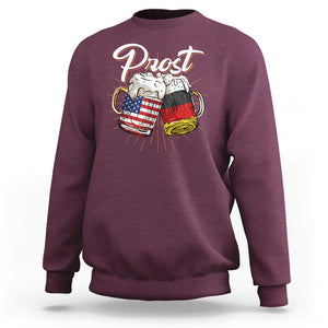 Oktoberfest Prost Beer German American Sweatshirt TS09 Maroon Print Your Wear