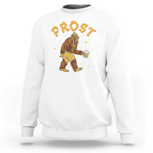 Oktoberfest Prost Bigfoot Lederhosen German Beer Sweatshirt TS09 White Print Your Wear