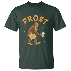 Oktoberfest Prost Bigfoot Lederhosen German Beer T Shirt TS09 Dark Forest Green Print Your Wear