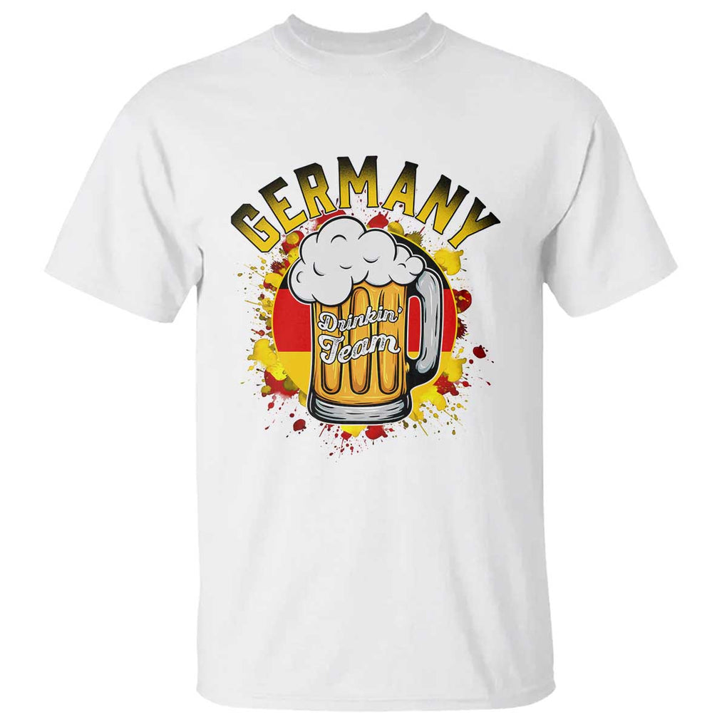 Oktoberfest German Drinking Team T Shirt TS09 White Print Your Wear