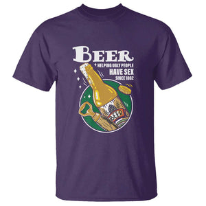 Funny Beer Lover T Shirt Beer Helping Ugly People Have Sex Since 1862 TS09 Purple Print Your Wear