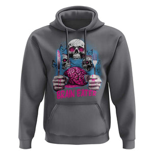 Horror Zombie Hoodie Braineater Eat Brain Scary Creepy Halloween TS09 Charcoal Print Your Wear