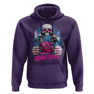 Horror Zombie Hoodie Braineater Eat Brain Scary Creepy Halloween TS09 Purple Print Your Wear