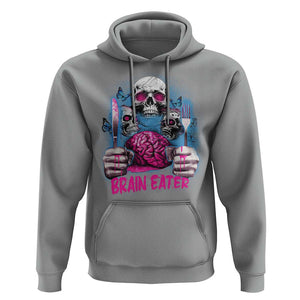 Horror Zombie Hoodie Braineater Eat Brain Scary Creepy Halloween TS09 Sport Gray Print Your Wear