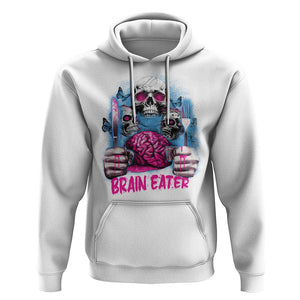 Horror Zombie Hoodie Braineater Eat Brain Scary Creepy Halloween TS09 White Print Your Wear