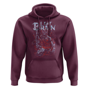 Horror Halloween Hoodie Braineater Eat Brain Scary Satan Demon TS09 Maroon Print Your Wear