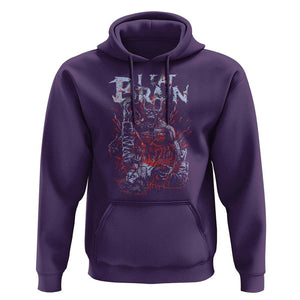 Horror Halloween Hoodie Braineater Eat Brain Scary Satan Demon TS09 Purple Print Your Wear