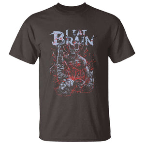 Horror Halloween T Shirt Braineater Eat Brain Scary Satan Demon TS09 Dark Chocolate Print Your Wear