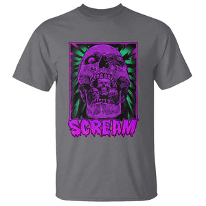 Horror Halloween T Shirt Scream Creepy Skull TS09 Charcoal Print Your Wear