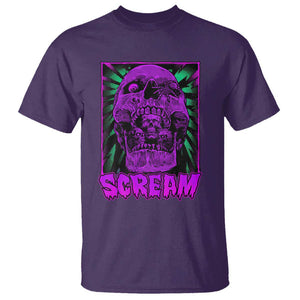 Horror Halloween T Shirt Scream Creepy Skull TS09 Purple Print Your Wear