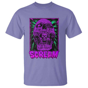 Horror Halloween T Shirt Scream Creepy Skull TS09 Violet Print Your Wear