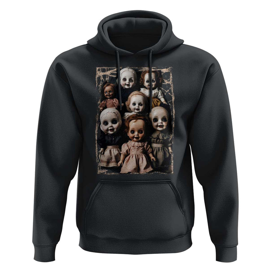 Creepy Dolls Horror Halloween Hoodie TS09 Black Print Your Wear