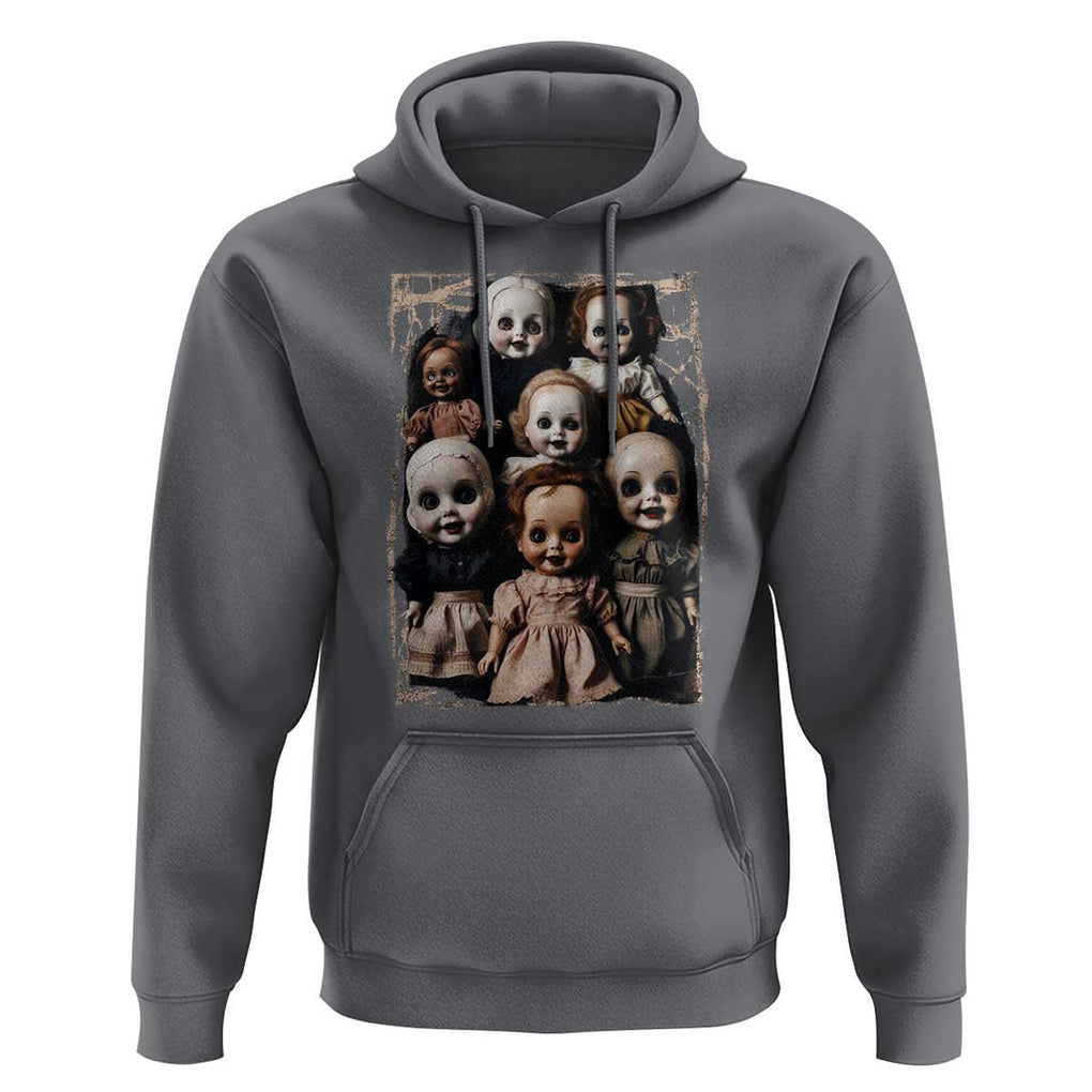 Creepy Dolls Horror Halloween Hoodie TS09 Charcoal Print Your Wear