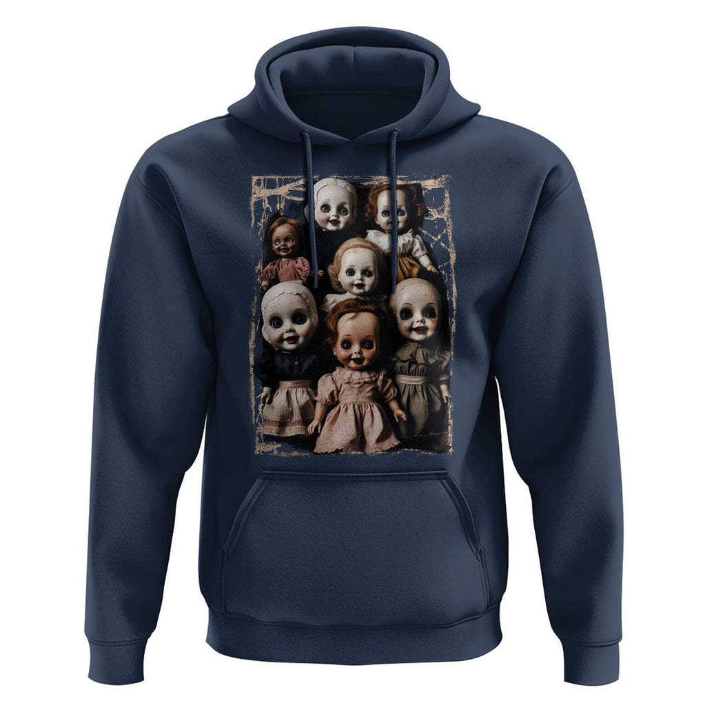 Creepy Dolls Horror Halloween Hoodie TS09 Navy Print Your Wear