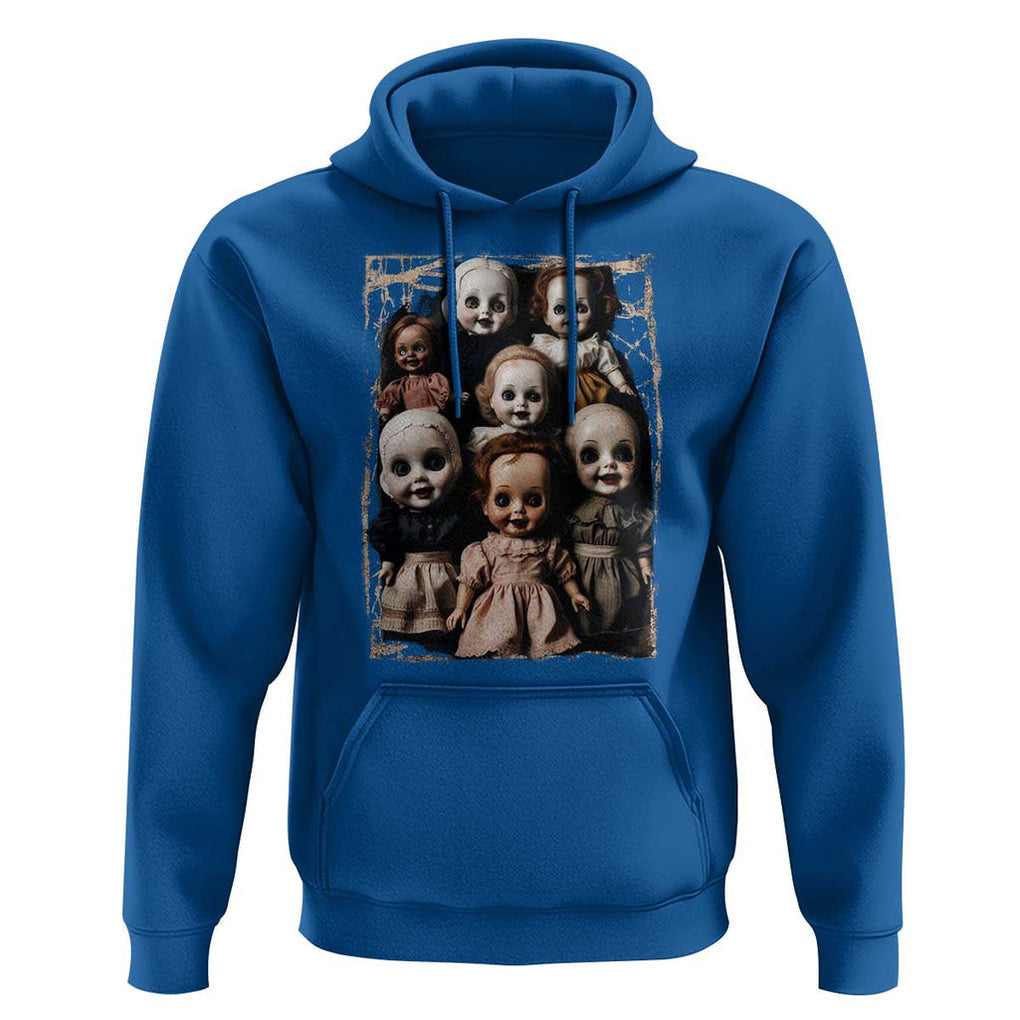 Creepy Dolls Horror Halloween Hoodie TS09 Royal Blue Print Your Wear