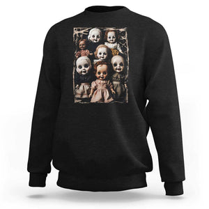 Creepy Dolls Horror Halloween Sweatshirt TS09 Black Print Your Wear