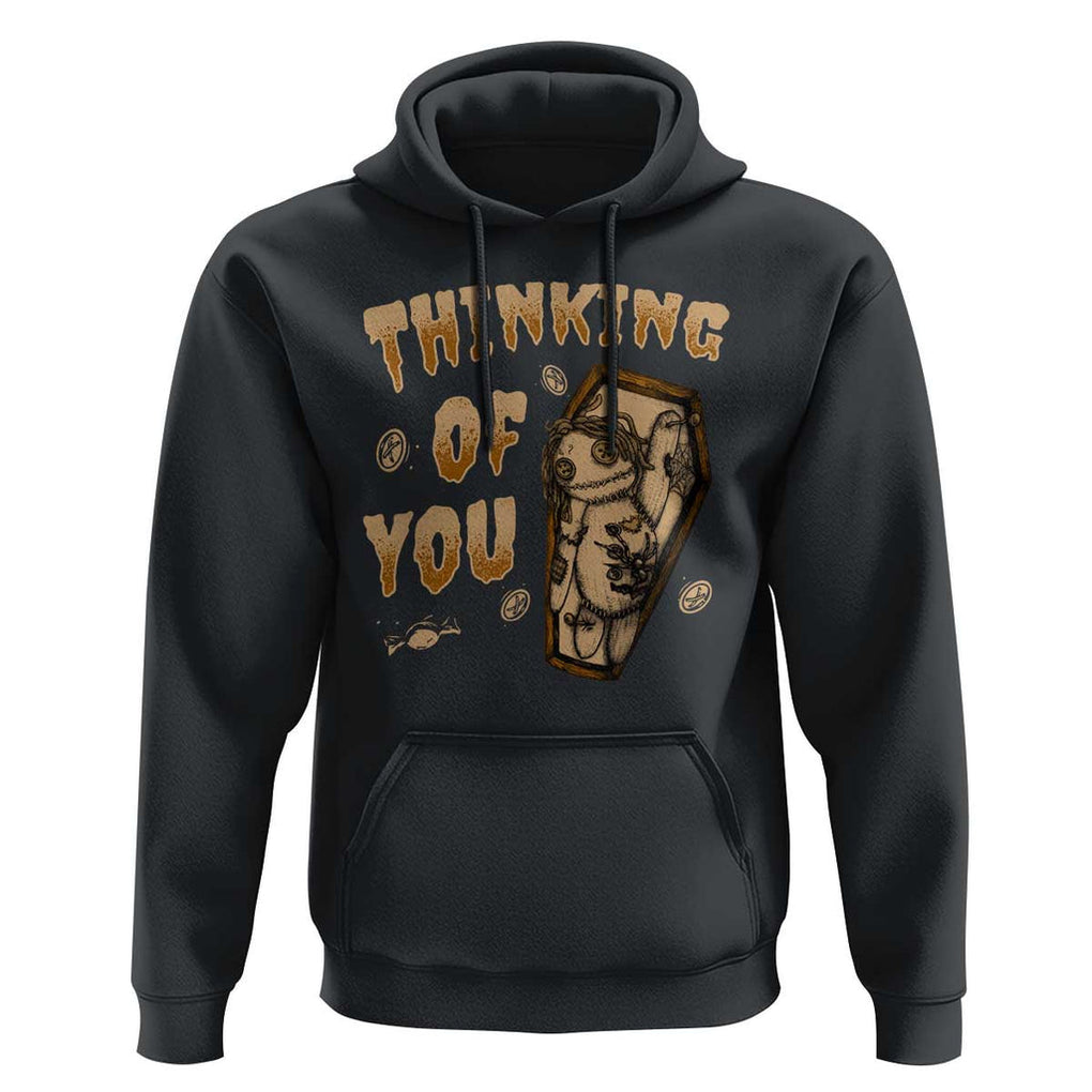 Voodoo Doll Hoodie Thinking Of You Horror Halloween TS09 Black Print Your Wear