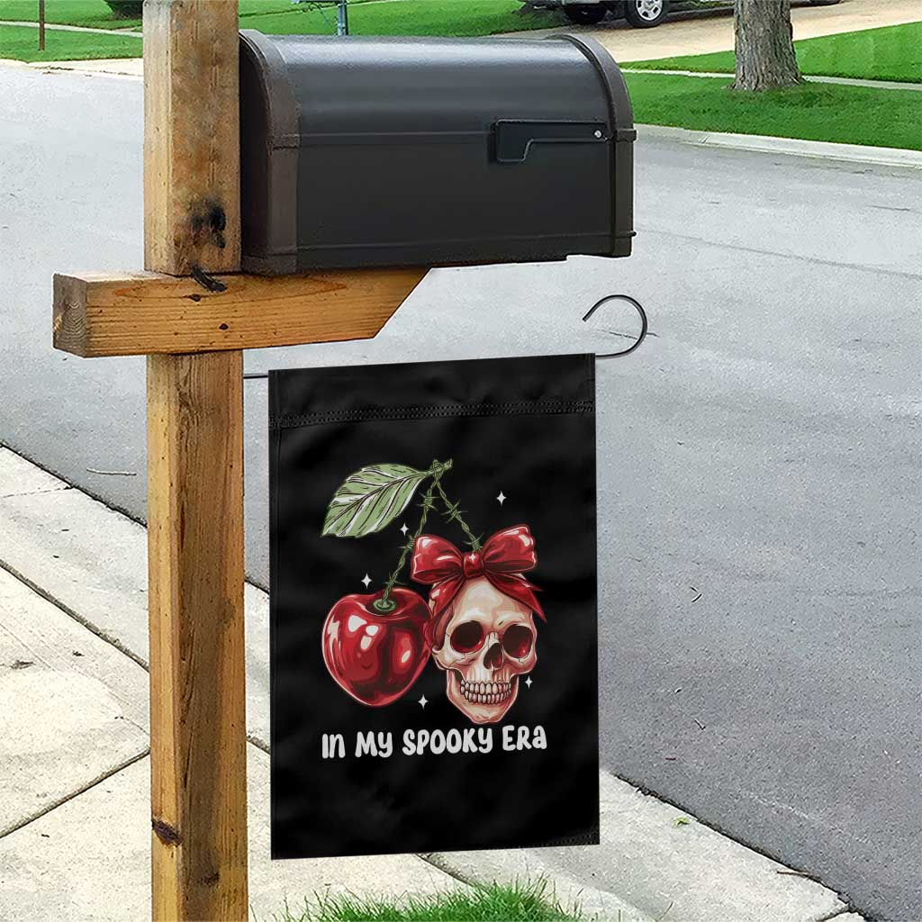 Halloween Coquette Garden Flag In My Spooky Era Skull Cherry TS09 Print Your Wear