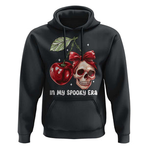 Halloween Coquette Hoodie In My Spooky Era Skull Cherry TS09 Black Print Your Wear