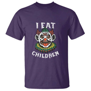 Halloween Clown T Shirt I Eat Children Spooky Mask TS09 Purple Print Your Wear