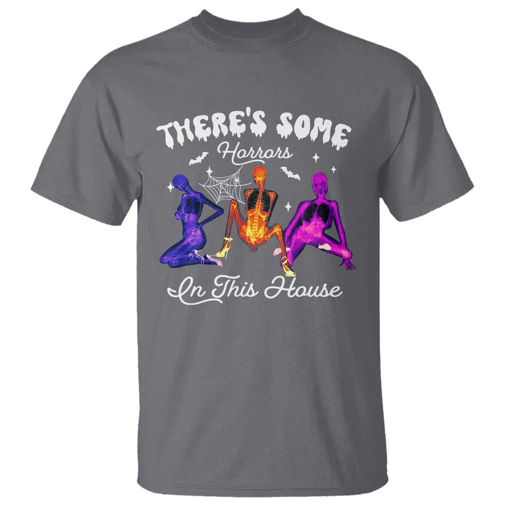 Funny Halloween T Shirt There're some Horrors In This House TS09 Charcoal Print Your Wear