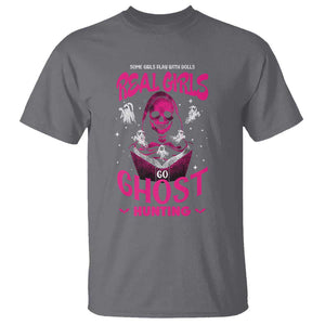 Real Girls Go Ghost Hunting T Shirt Paranormal Investigator Spooky Halloween TS09 Charcoal Print Your Wear