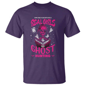 Real Girls Go Ghost Hunting T Shirt Paranormal Investigator Spooky Halloween TS09 Purple Print Your Wear