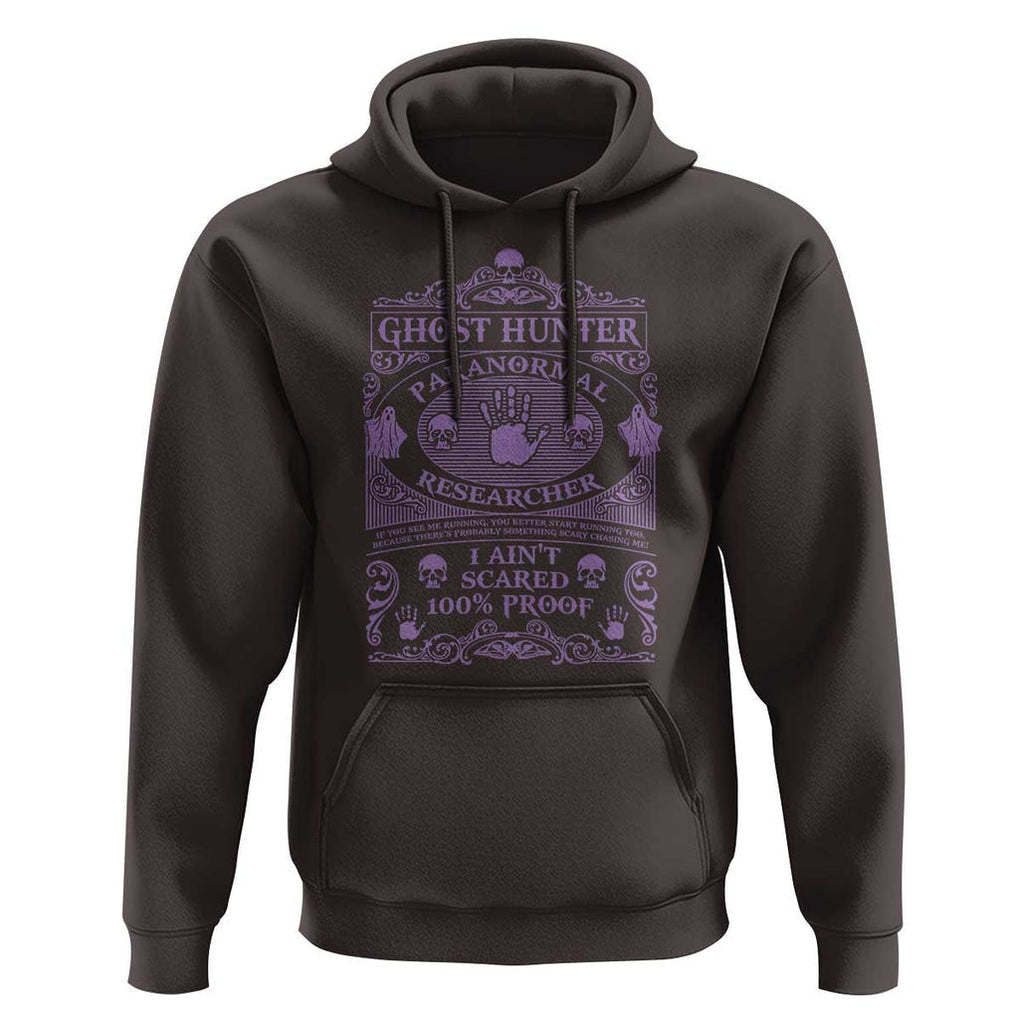 Ghost Hunting Hoodie Halloween Paranormal Researcher TS09 Dark Chocolate Print Your Wear