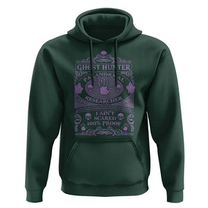 Ghost Hunting Hoodie Halloween Paranormal Researcher TS09 Dark Forest Green Print Your Wear