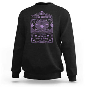 Ghost Hunting Sweatshirt Halloween Paranormal Researcher TS09 Black Print Your Wear