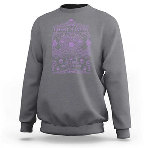 Ghost Hunting Sweatshirt Halloween Paranormal Researcher TS09 Charcoal Print Your Wear