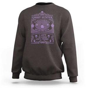 Ghost Hunting Sweatshirt Halloween Paranormal Researcher TS09 Dark Chocolate Print Your Wear