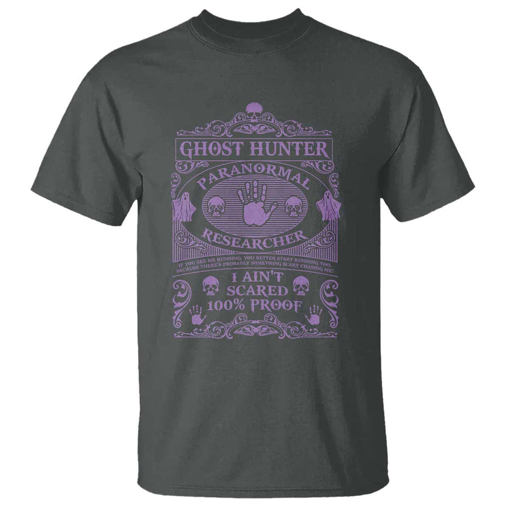 Ghost Hunting T Shirt Halloween Paranormal Researcher TS09 Dark Heather Print Your Wear
