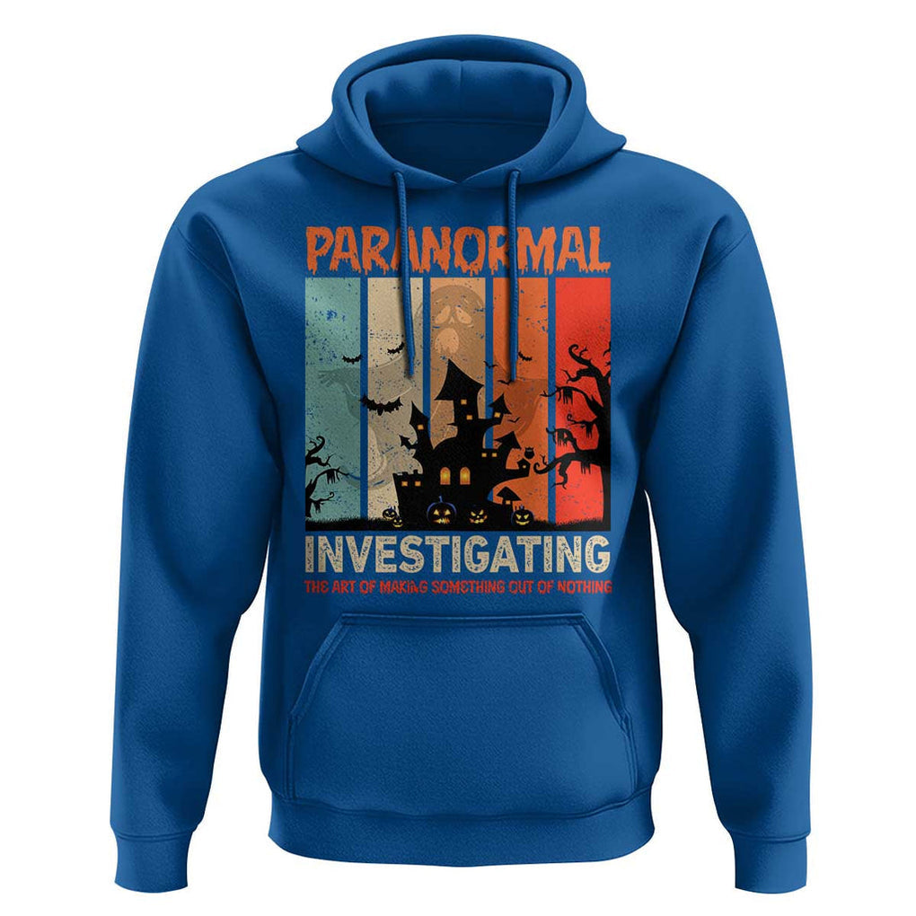Paranormal Investigator Hoodie Ghost Hunting Creepy Halloween TS09 Royal Blue Print Your Wear