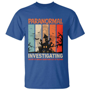 Paranormal Investigator T Shirt Ghost Hunting Creepy Halloween TS09 Royal Blue Print Your Wear