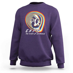 Ghost Hunting Sweatshirt EVP My Kind Of Evidence TS09 Purple Print Your Wear