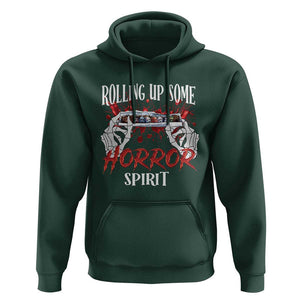Funny Halloween Hoodie Rolling Up Some Horror Spirit TS09 Dark Forest Green Print Your Wear