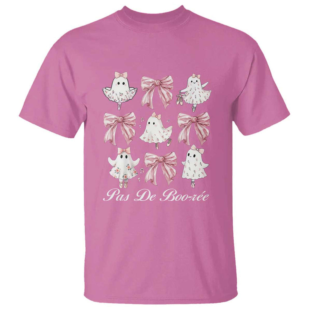 Coquette Halloween T Shirt Pas De Boo-re Ghost Ballerina TS09 Azalea Print Your Wear