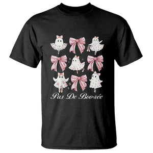 Coquette Halloween T Shirt Pas De Boo-re Ghost Ballerina TS09 Black Print Your Wear