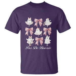 Coquette Halloween T Shirt Pas De Boo-re Ghost Ballerina TS09 Purple Print Your Wear